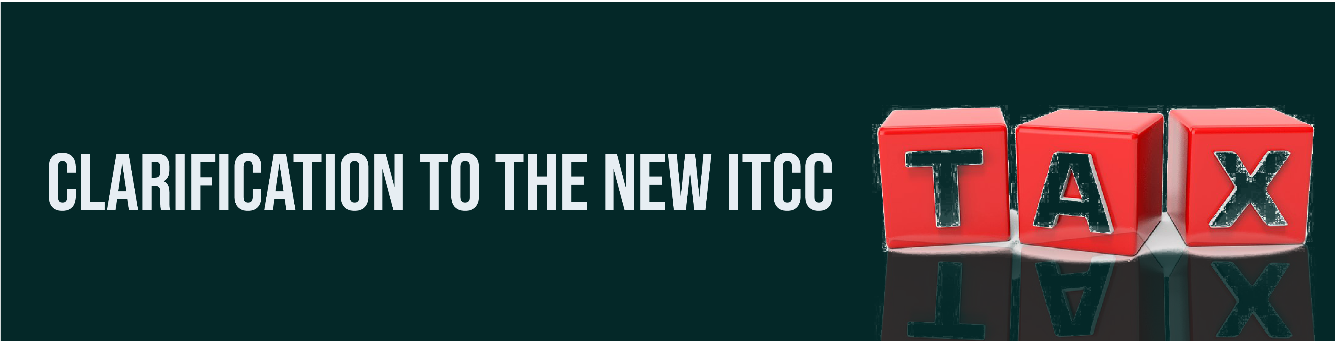 Clarification to the New ITCC